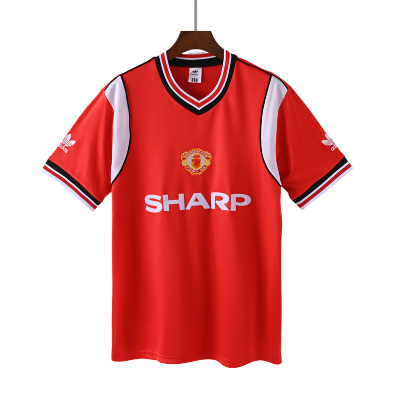Billige Fotballdrakter Manchester United Hjemmedrakt Retro 85-86