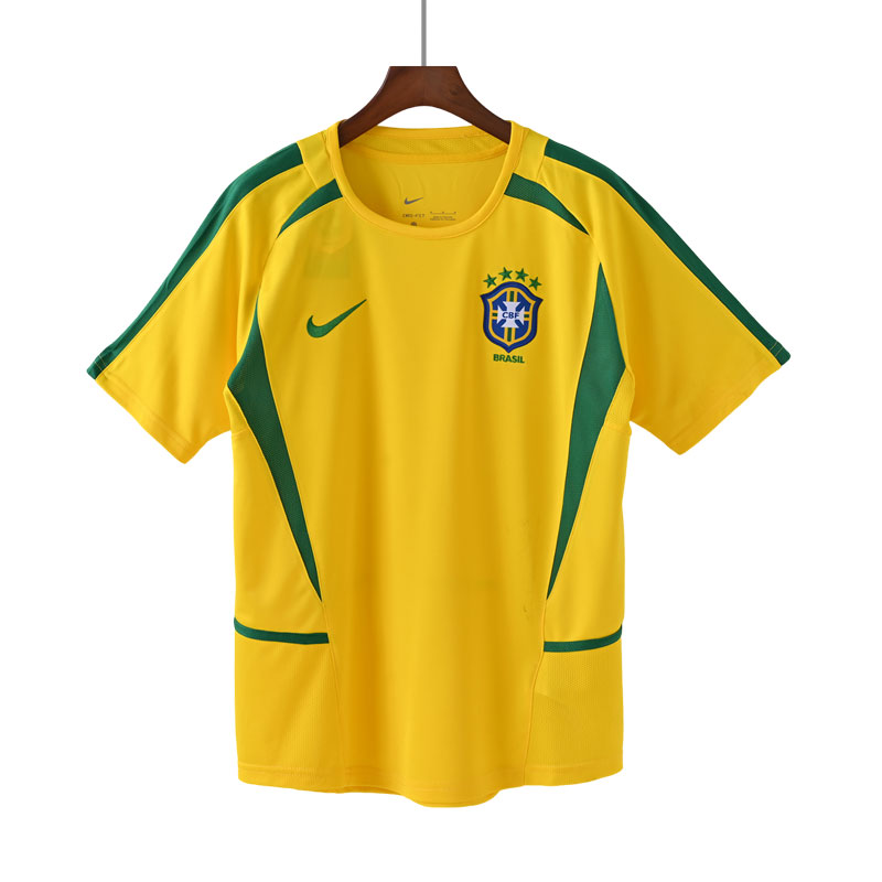 Brasil VM 2002 Retro Hjemmedrakt