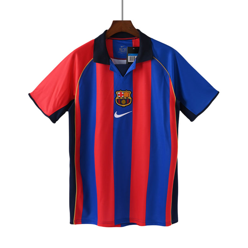 Fotballdrakter FC Barcelona Hjemmedrakt Retro 2001-02