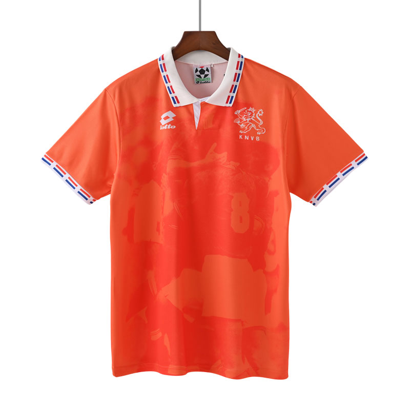 Fotballdrakter Nederland Hjemmedrakt Retro 1996 - oransje