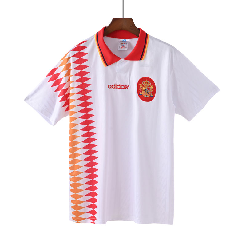 Fotballdrakter Hvit Spania Bortedrakt Retro 1994