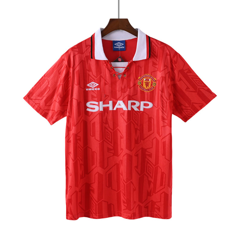 Kjøp Fotballdrakter Man United Retro Hjemmedrakt 92-94