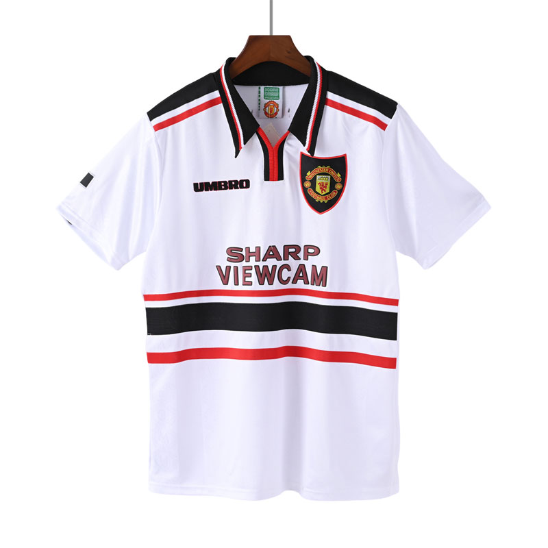 Manchester United Klassisk Retro Bortedrakt 1998-99 Kortermet