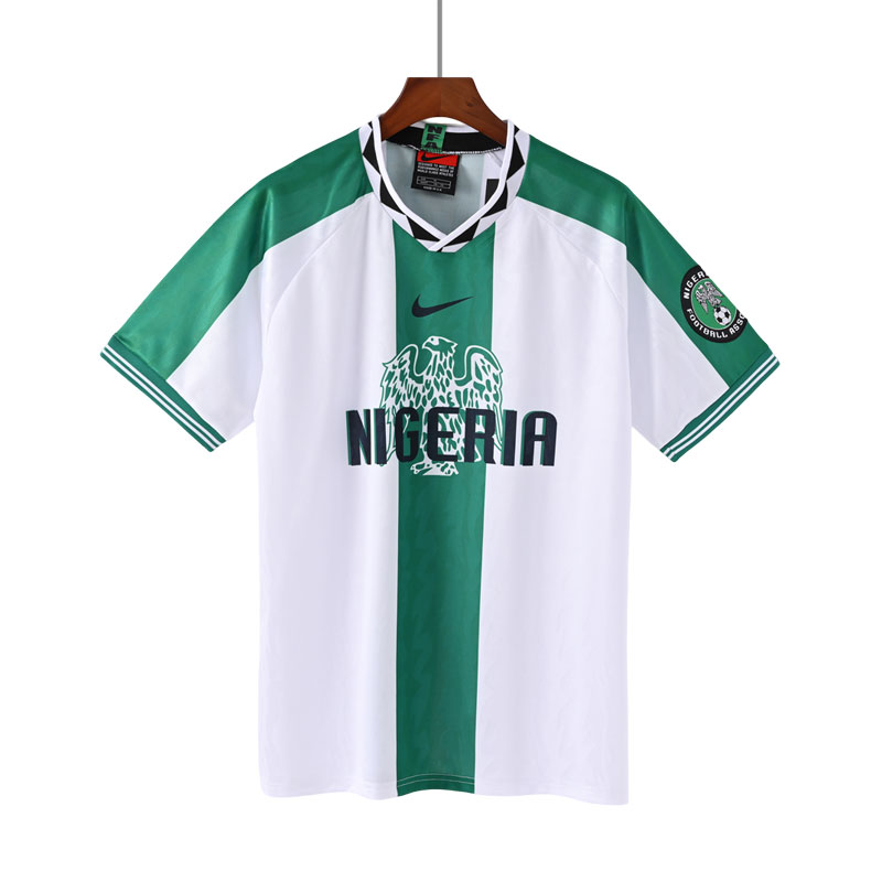 Nigeria Bortedrakt Retro 1996 Herre Kortermet