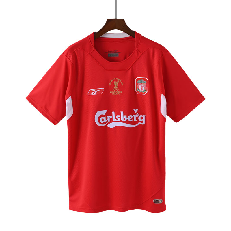 Retro 2004-05 Liverpool FC Rød Hjemmedrakt Herre Kortermet