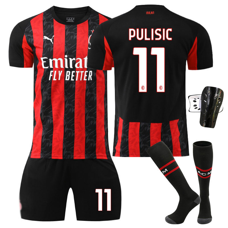 AC Milan draktsett barn 2025/26 – Pulisic 11 hjemmedrakt