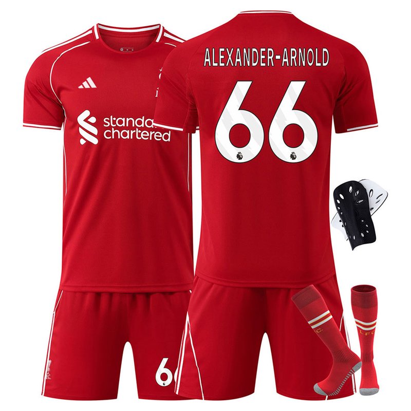 ALEXANDER-ARNOLD 66 Liverpool hjemmedrakt barn 2025-26 fotballsett med trøye shorts