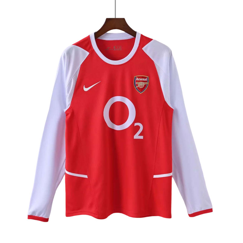 Arsenal FC Retro Hjemmedrakt Lange Ermer 2002-04