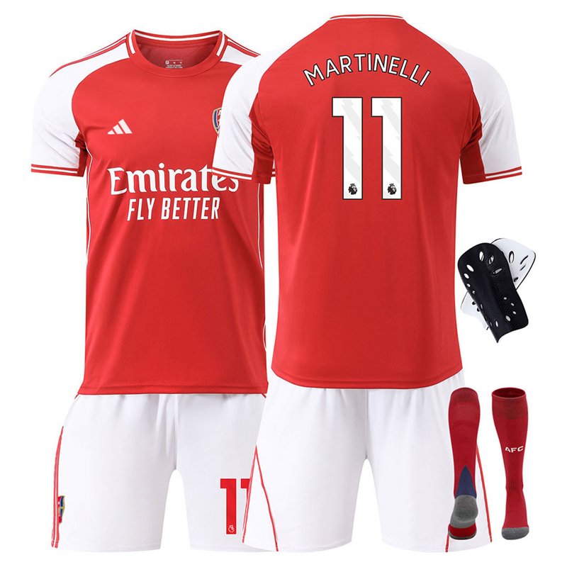 Arsenal fotballdrakt barn Martinelli #11 hjemmedrakt 2025/26