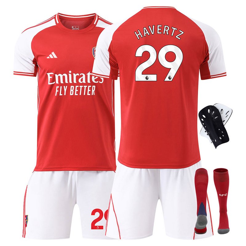 Arsenal fotballsett barn 2025/26 hjemmedrakt med navn HAVERTZ 29