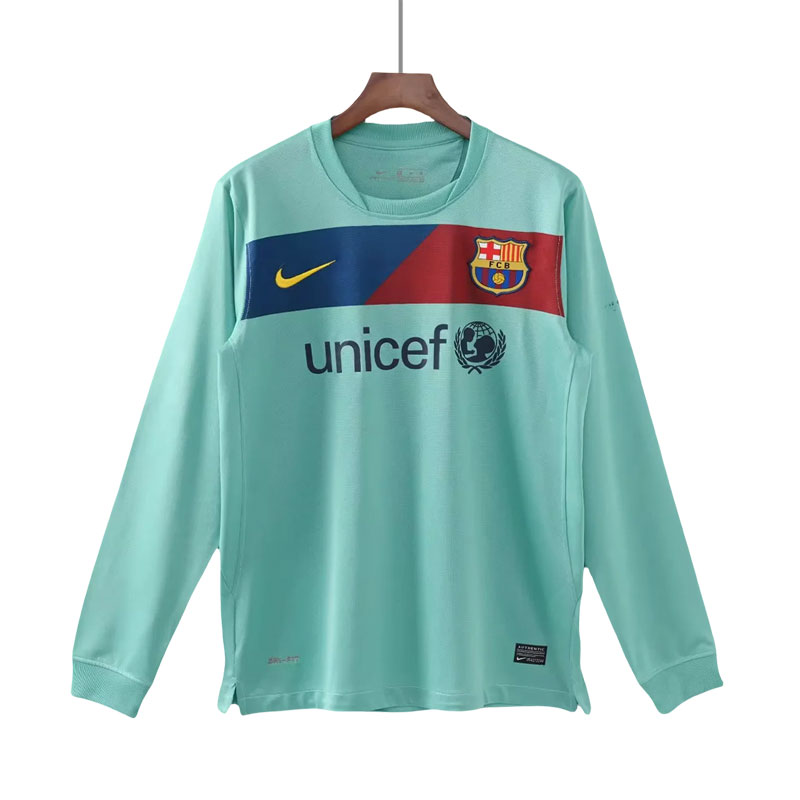 Barcelona Retro Bortedrakt 2010/11 Herre Langermet