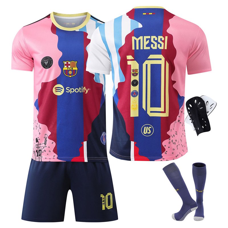 Billige Fotballdrakter 2025 Messi Commemorative Edition Kortermet + Korte bukser