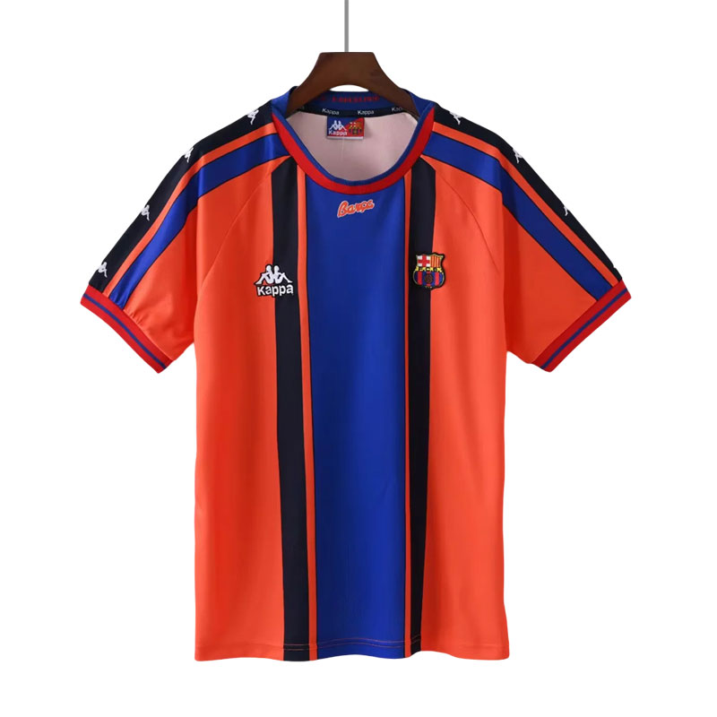 FC Barcelona Retro Fotballdrakt 1997-98 Bortedrakt