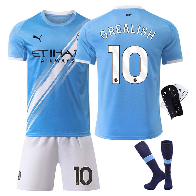 Fotballdrakt Barn Manchester City 2025/26 Hjemme – Grealish 10