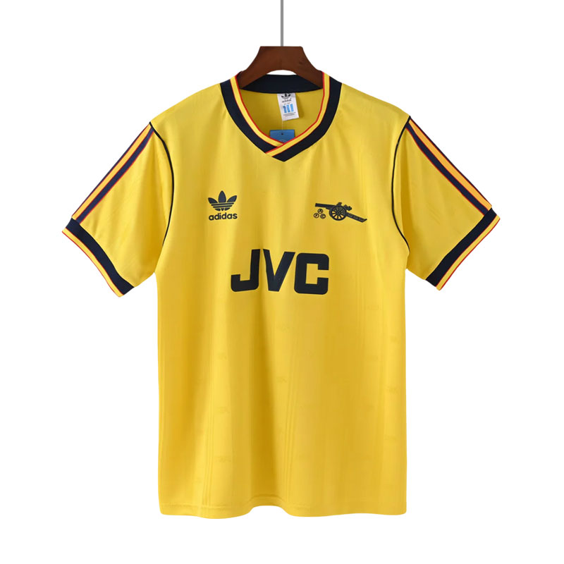 Fotballdrakter 86-88 Arsenal Bortedrakt Retro Kortermet - Gul