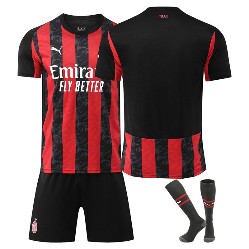 Herre Kortermet Fotballdrakt AC Milan 2025/26 Hjemme