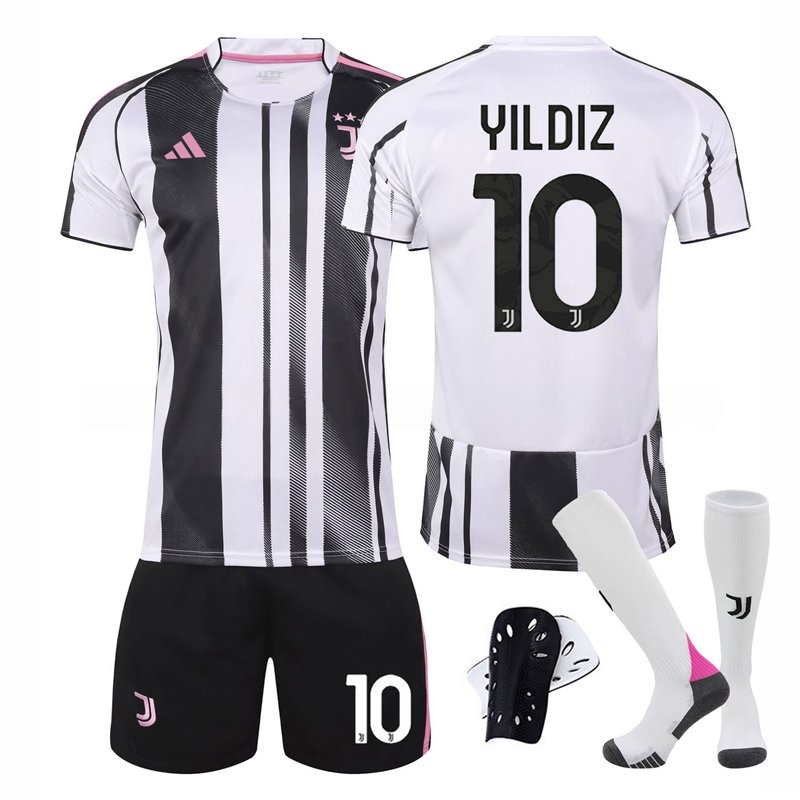 Juventus FC barnesett hjemmedrakt 2025/26 med Yildiz 10 trykk