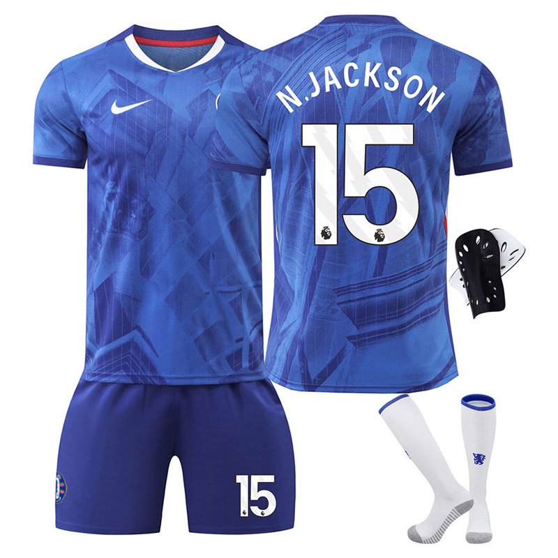 N.Jackson 15 Chelsea FC 2025/26 Barn Hjemmedrakt Sett