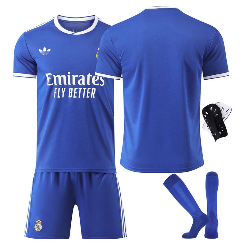 Real Madrid barn tredjedrakt 2025/26 draktsett blå