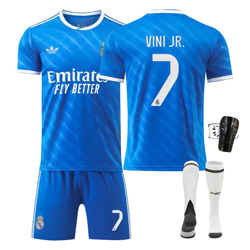 Real Madrid barnesett 2025-26 – tredjedrakt med Vini Jr. 7