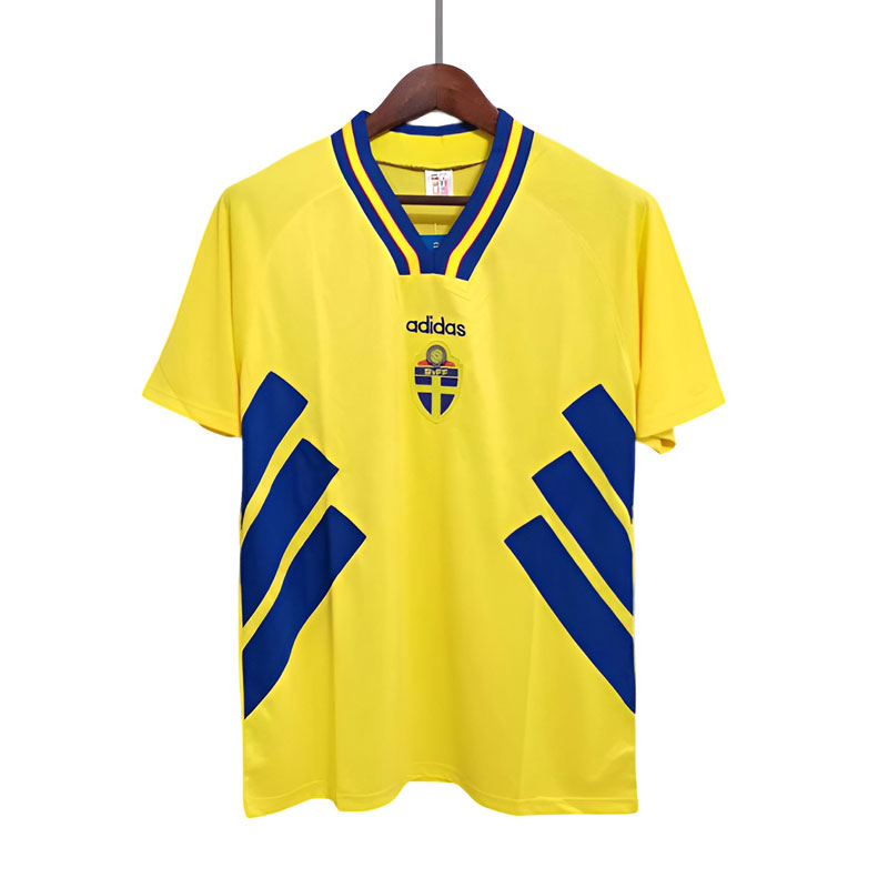 Sverige landslagsdrakter fotball 1994 hjemmedrakt gul