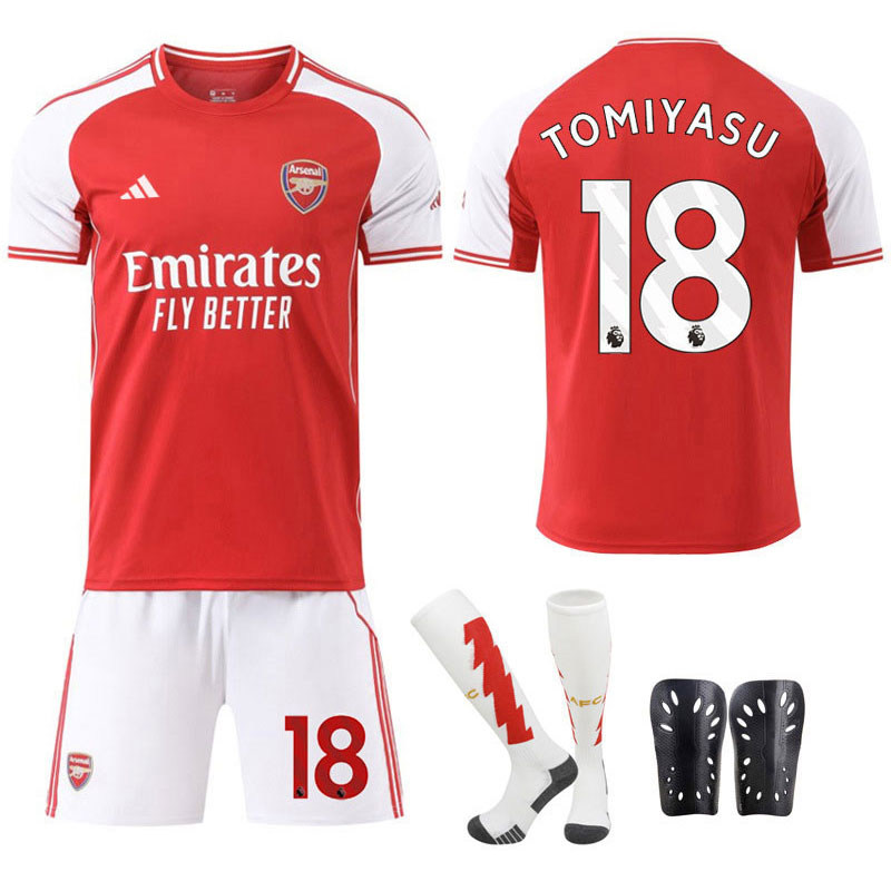Arsenal Hjemmedrakt TOMIYASU #18 Herre Draktsett 2025/26
