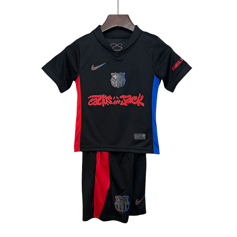 Barn Bortedrakt 2024/25 FC Barcelona x Travis Scott Edition