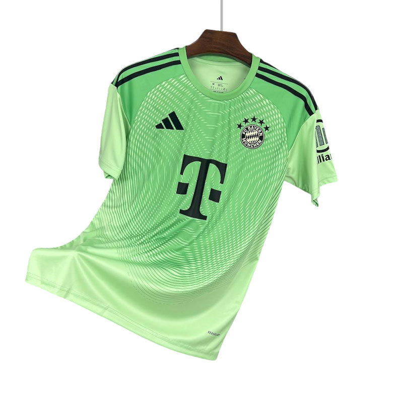 Bayern München 2025-26 Grønn Keeperdrakt Herre Kortermet Fotballdrakt