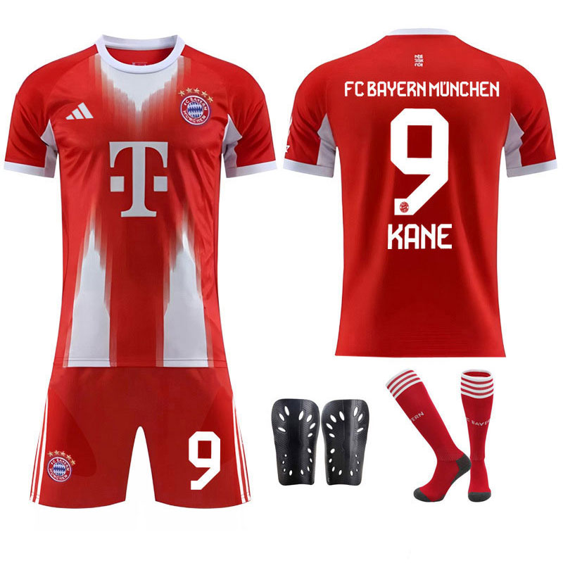KANE 9 Bayern München Herre Hjemmedrakt 2025/26 rød draktsett