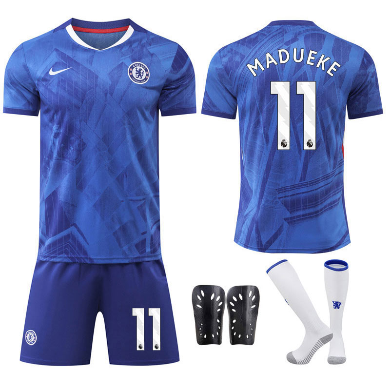 Billige Fotballdrakter Madueke 11 Chelsea 2025-26 Blå Hjemmedraktsett for Menn