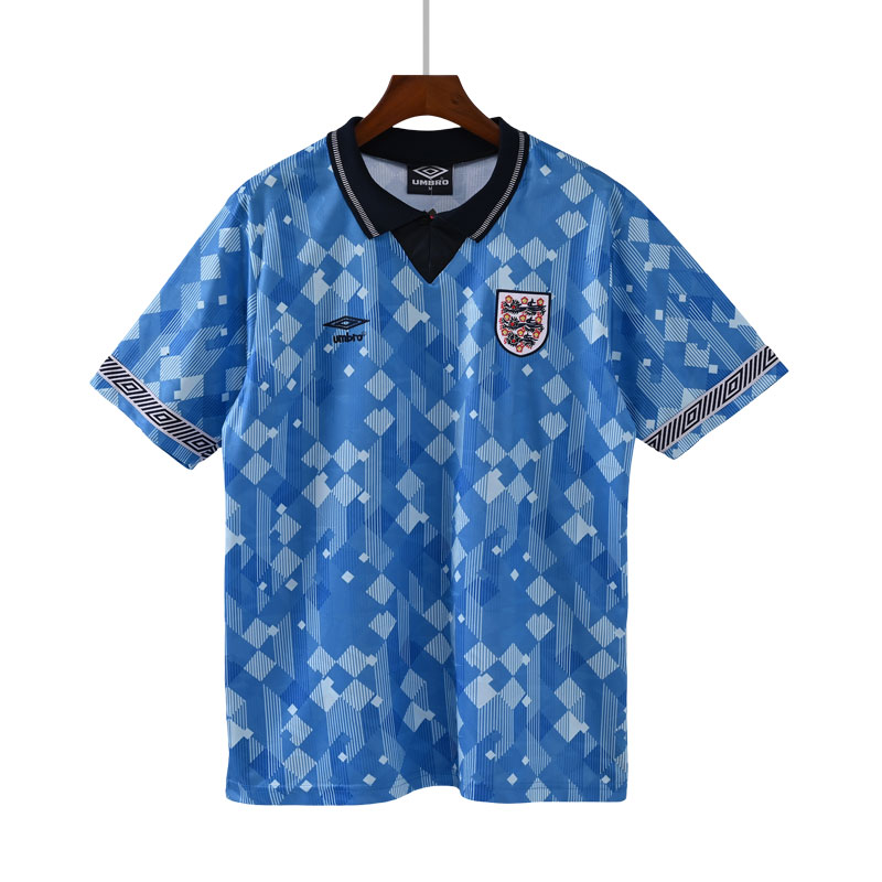 England Tredjedrakt 1990 Retro Kortermet