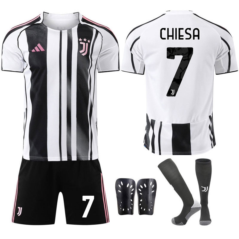Fotballdrakt Herre Juventus 2025/26 Chiesa 7 Hjemmedraktsett