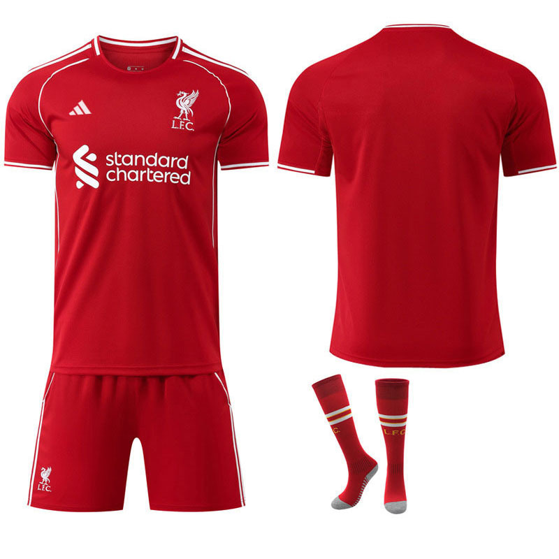 Fotballdrakt Herre Liverpool FC Hjemmedrakt 2025/26 Rød Draktsett