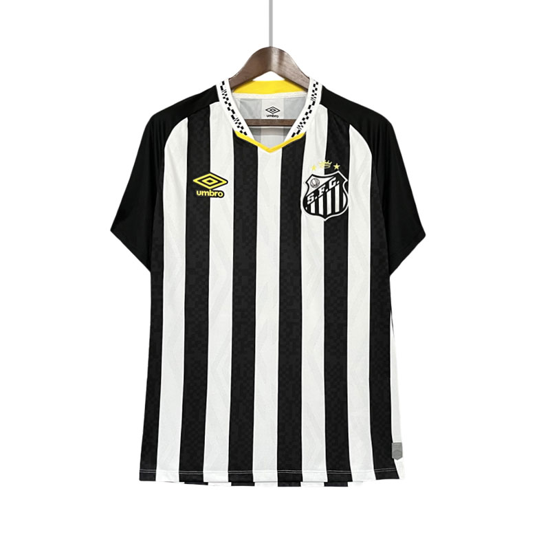 Fotballdrakter Santos FC Bortedrakt 2025-26 med navn på nett