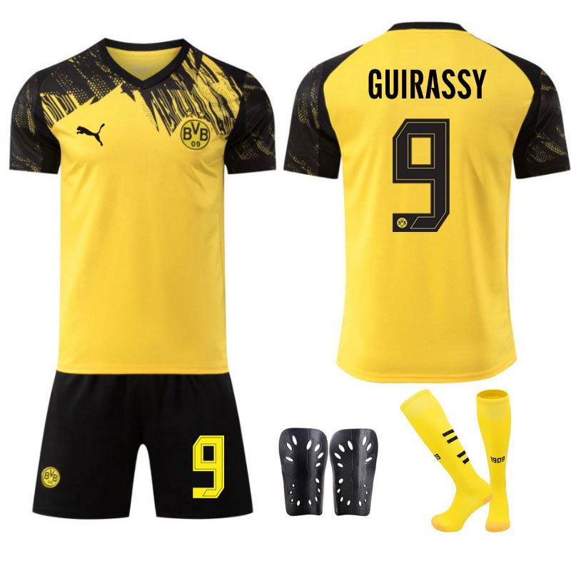 Guirassy 9 Dortmund herre hjemmedrakt 2025/26 gul trøye og svarte shorts