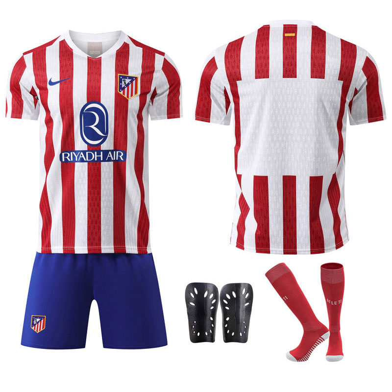 Herre Fotballdrakt Atlético Madrid Hjemmedrakt 2025/26 - Med Shorts