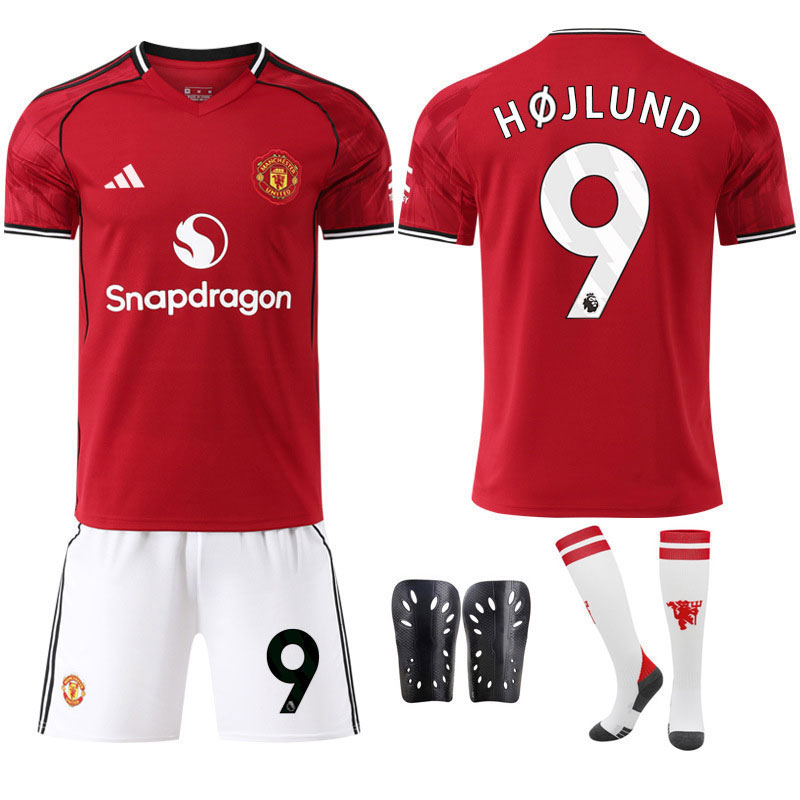Herre Fotballdrakt Manchester United 2025-26 Hjemmedrakt med Højlund 9