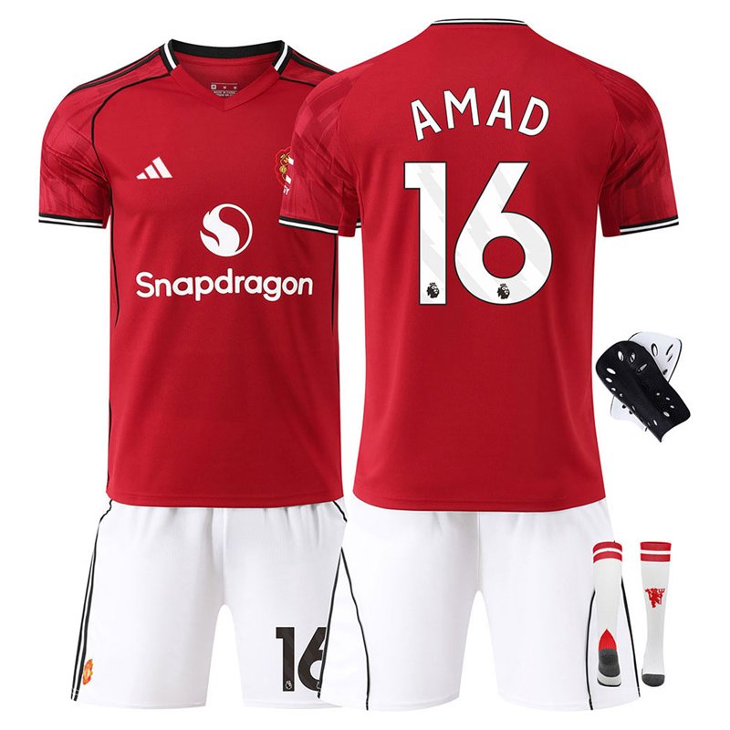Man Utd Barnesett 25/26 Hjemmetrøye med AMAD 16 trykk