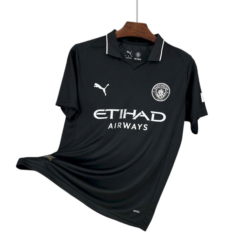 Manchester City Bortedrakt 2025/26 Sort fotballdrakt for menn
