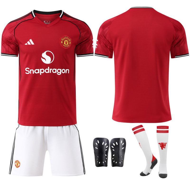 Manchester United 2025/26 Herre Hjemmedrakt med Shorts