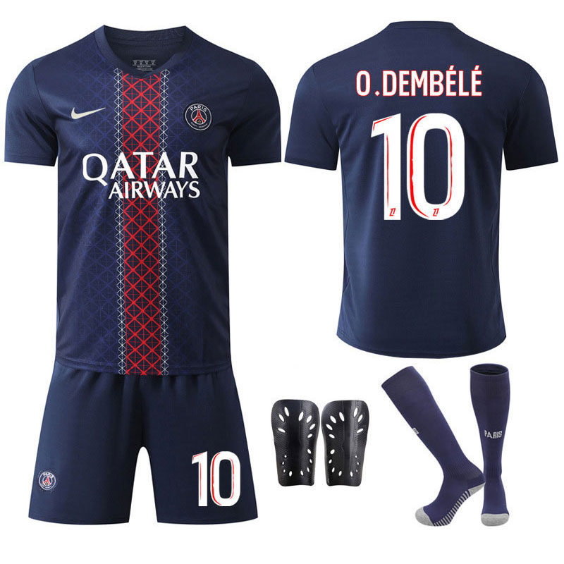 PSG Hjemmedrakt 2025/26 Herre Kortermet Sett med O.Dembélé 10