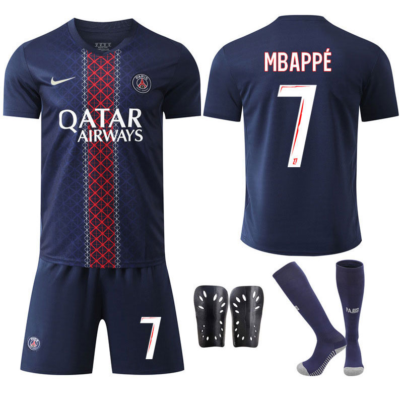 Paris Saint-Germain 2025/26 Hjemmedrakt for Menn - Mbappé 7 Kortermet og Shorts