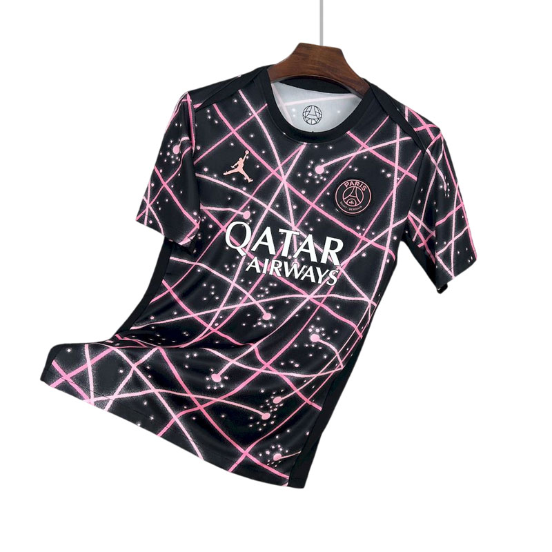 Paris Saint-Germain 2025 Pre-Match Trøye Herre - Rosa Sort Design