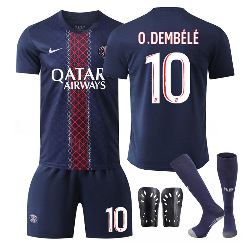 Paris Saint-Germain Barn 2025/26 Hjemmesett med O.Dembélé 10 Trykk