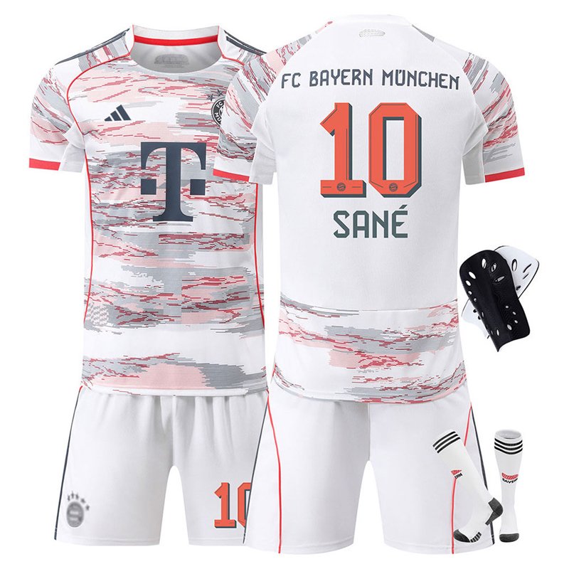 Sané 10 Bayern München barn fotballdrakt 2025/26 borte