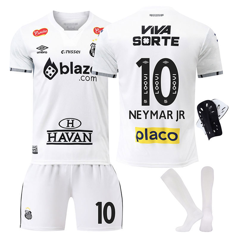 Santos 2024-25 Hjemmedrakt med Neymar 10 trykk