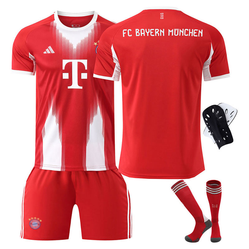 Bayern München barn fotballdrakt 2025/26 hjemmedrakt med shorts