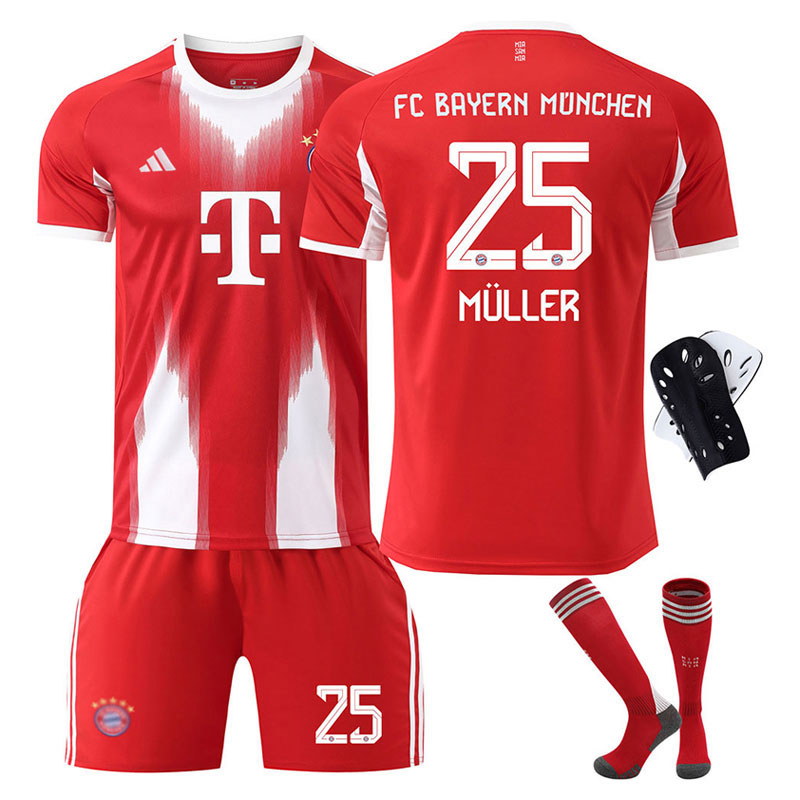 Bayern barn hjemmedrakt 2025/26 med navn og nummer - Müller 25