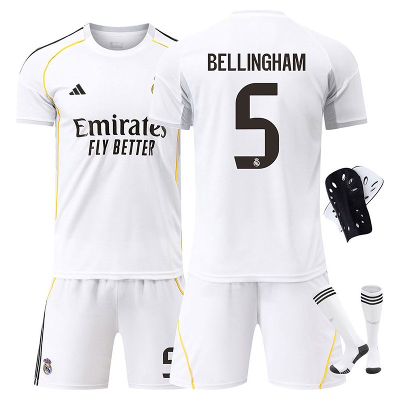 Bellingham 5 Real Madrid 2025/26 hvit Hjemmedrakt for menn
