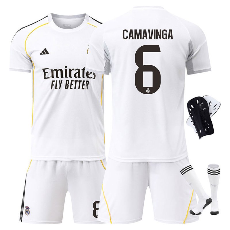 Camavinga 6 Real Madrid Drakt 2025/26 - Hvit hjemmetrøye for nye sesongen
